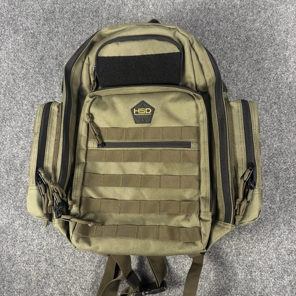 High Speed Daddy Backpack Diaper Bag Tactical Dad Camo Green